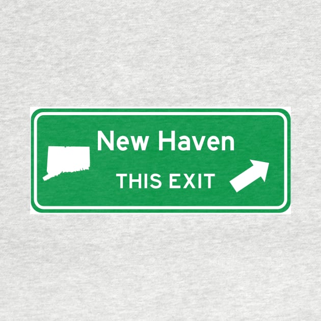 New Haven, Connecticut Highway Exit Sign by Starbase79